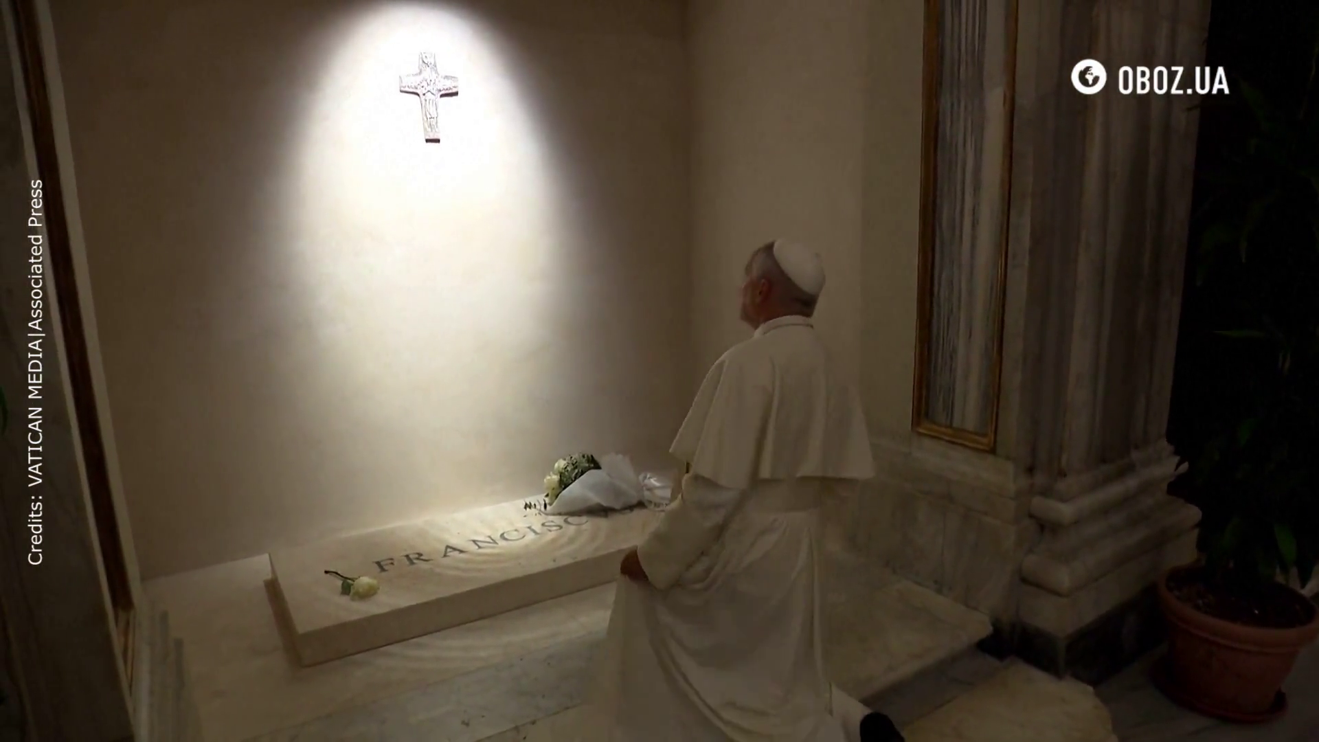 Як виглядає гробниця Папи Римського Франциска: у мережі з'явилось відео