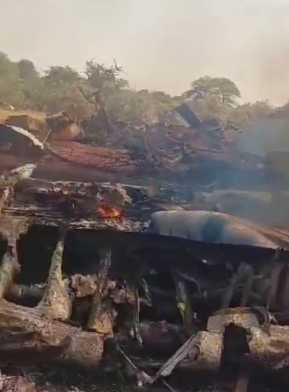 У Судані повстанці збили військово-транспортний літак Іл-76: екіпаж загинув. Відео