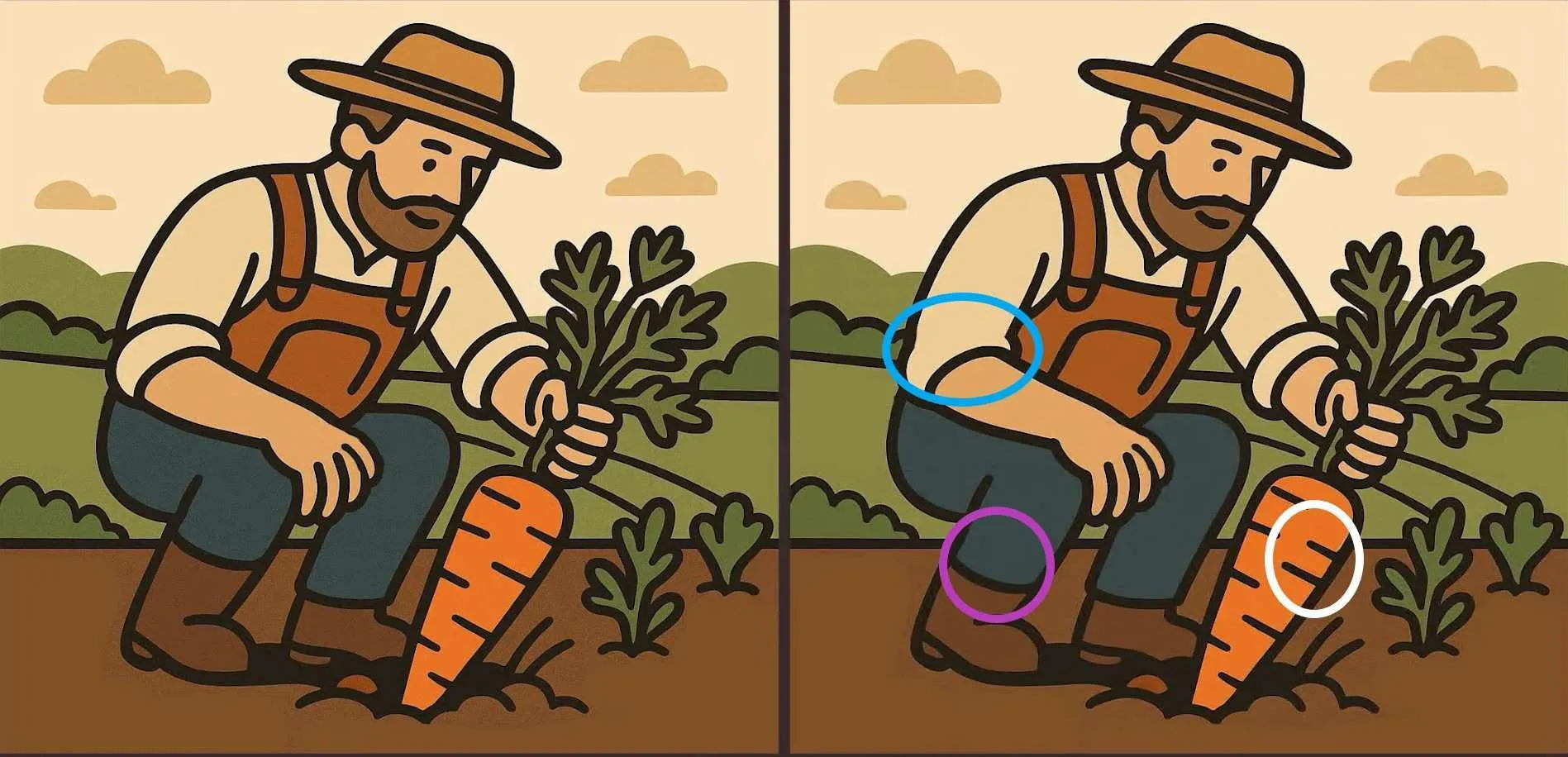 Есть меньше 20 секунд: найдите все отличия на рисунках