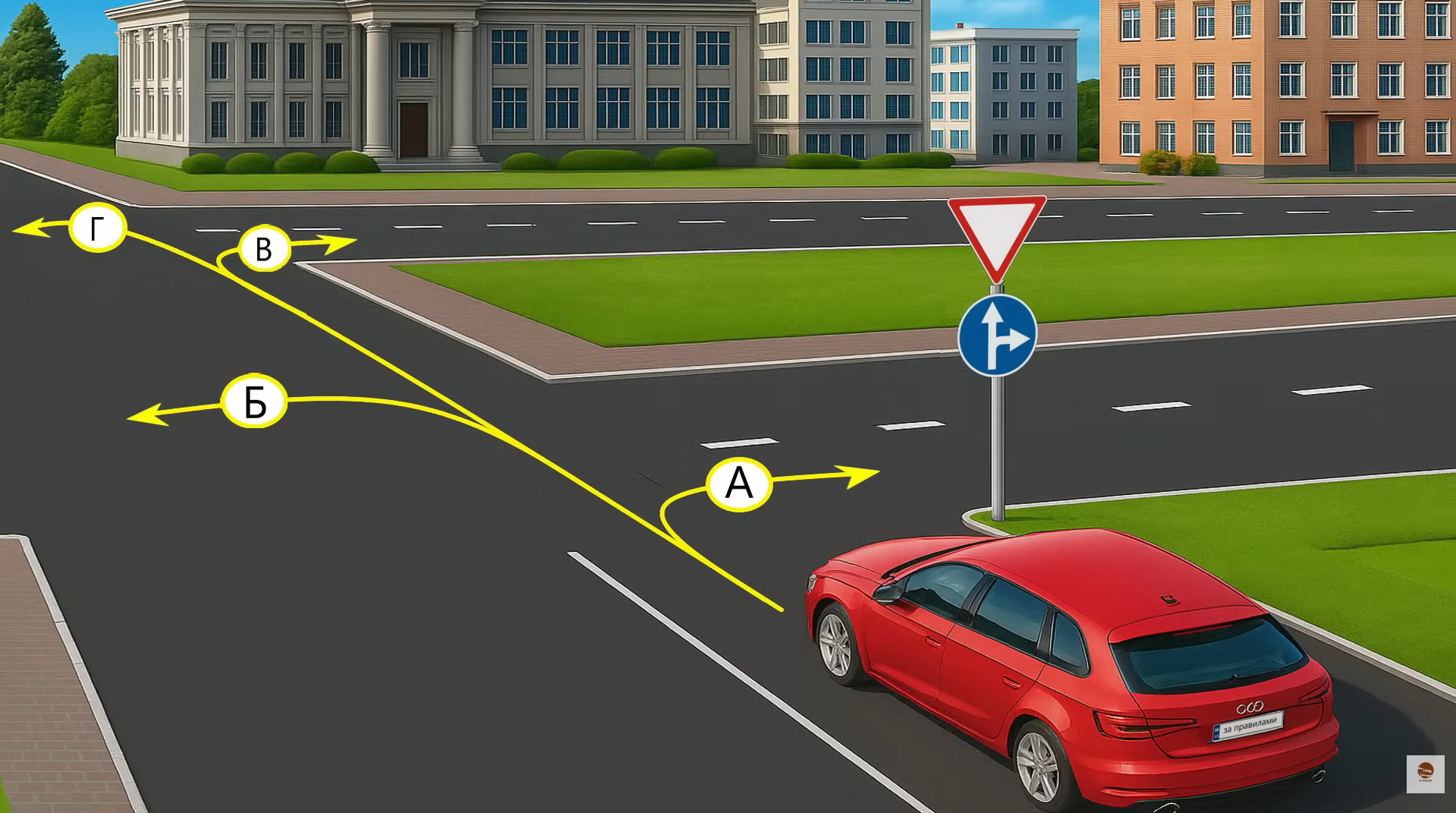 Какое направление движения разрешено? Тест на знание ПДД