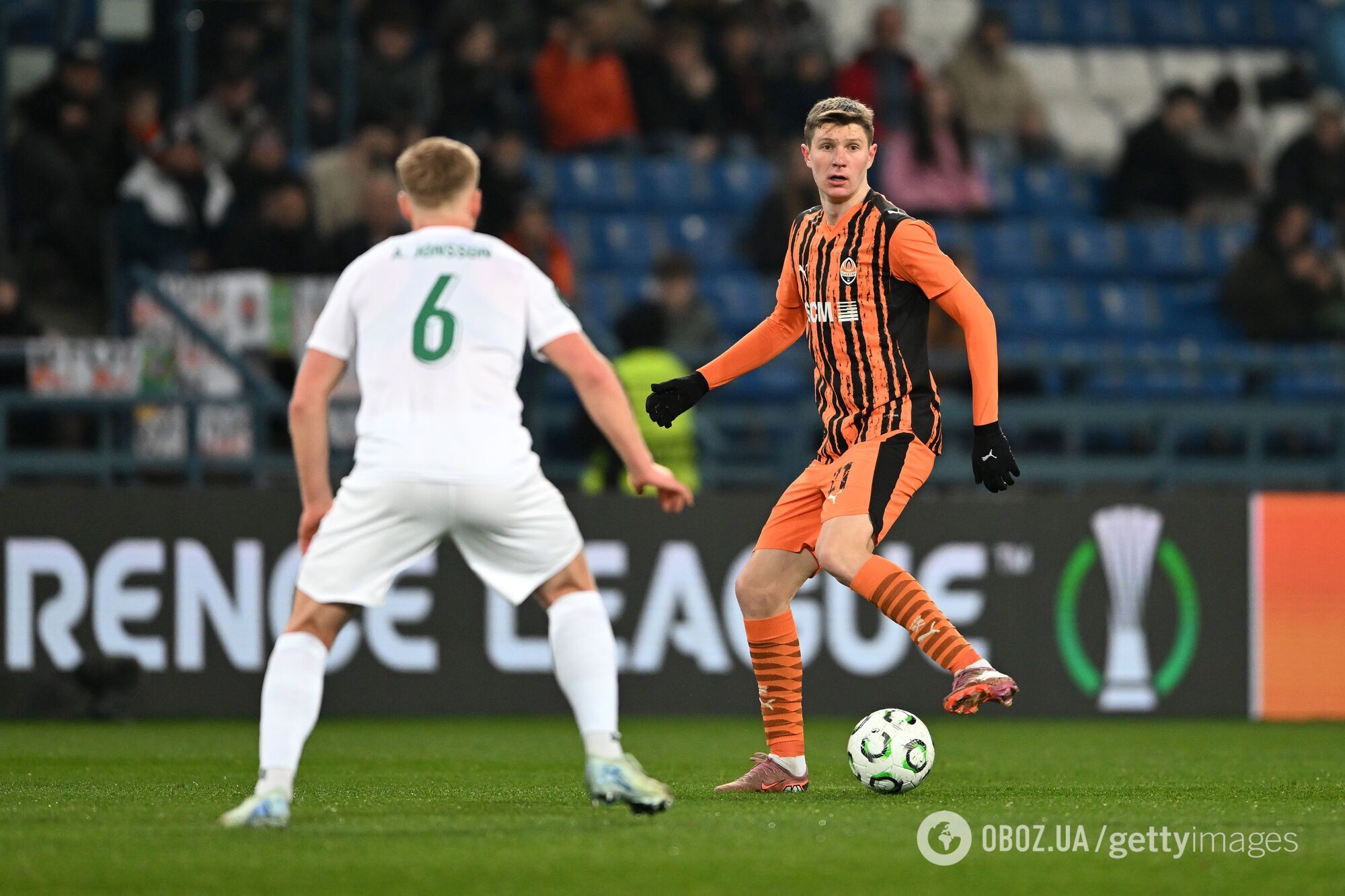 "Шахтер" с фантастическим голом футболиста сборной Украины добыл уверенную победу в Лиге конференций. Видео