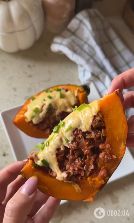 Получится очень сытно: как вкусно запечь тыкву с начинкой