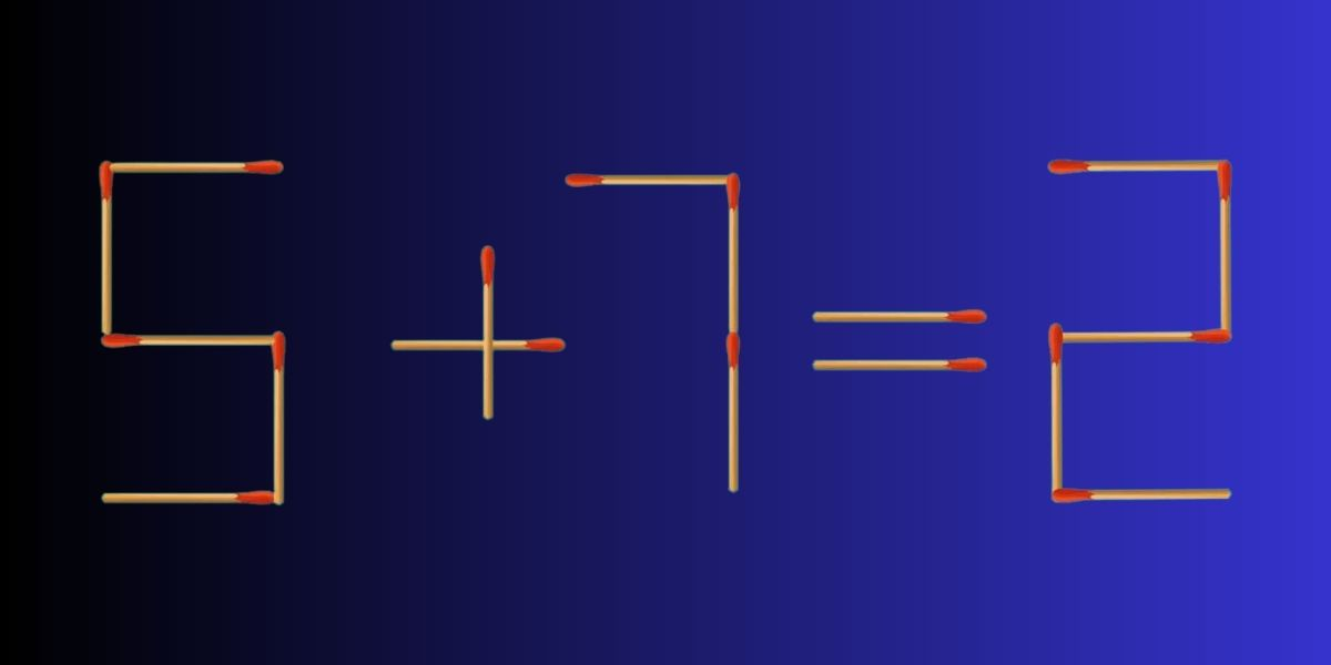 Розв’яжіть рівняння, пересунувши лише 1 сірник: головоломка для кмітливих