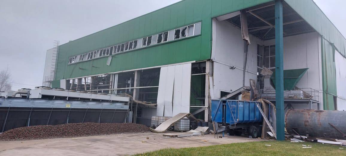 Россия ударила по одной из ТЭЦ на биомассе, которая стала эталоном для отрасли. Фото