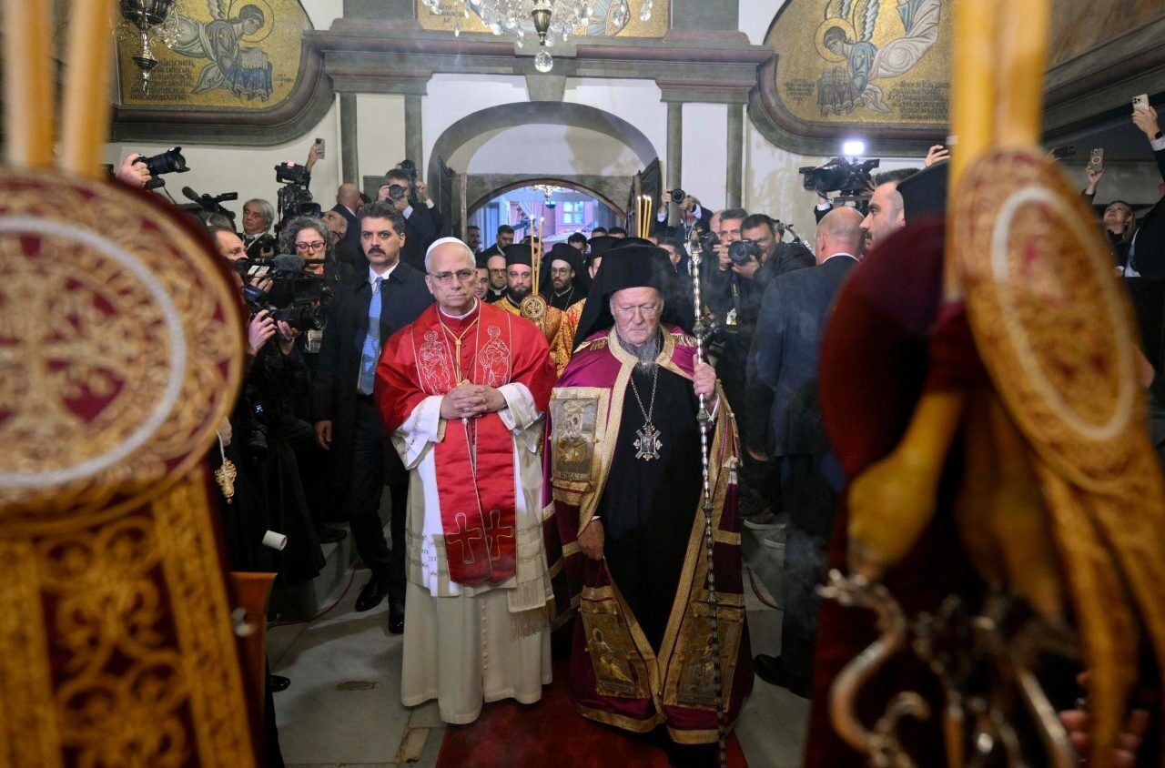 Историческое событие: Папа Лев XIV и Вселенский патриарх Варфоломей I подписали совместную декларацию. Фото