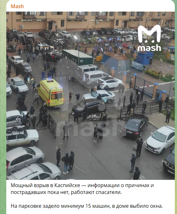 Ціллю могла бути військово-морська база: російський Каспійськ було атаковано вранці. Відео