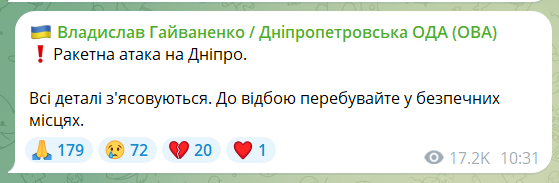 Росія вдарила балістикою по Дніпру: чотири людини загинули, десятки постраждали. Фото і відео