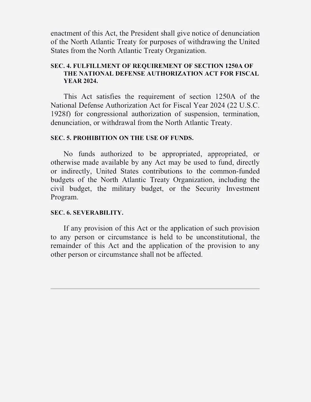 "Пережиток холодной войны": конгрессмен-республиканец Томас Масси представил законопроект о выходе США из НАТО