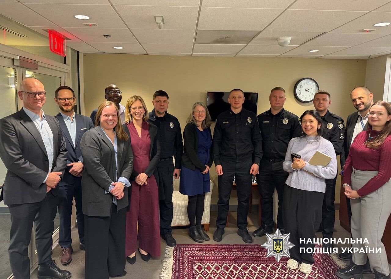 Воєнні злочини РФ і гібридні загрози: українські поліцейські провели серію стратегічних зустрічей у Вашингтоні