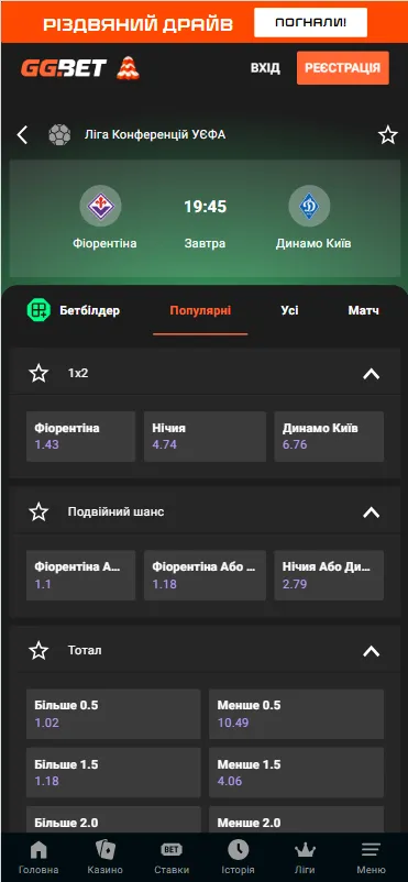 Де дивитися "Фіорентина" – "Динамо": розклад трансляцій матчу Ліги конференцій
