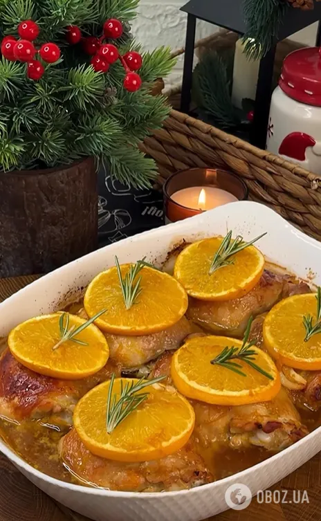 Сочные запеченные бедра с апельсином: мясо просто тает во рту