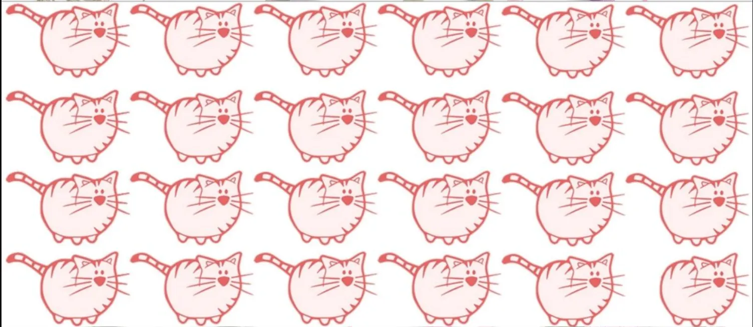 Знайдіть зайвого кота за 5 секунд: головоломка