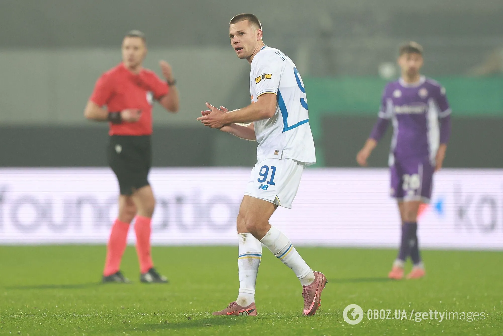 Футболист "Динамо" забил потрясающий "пушечный" гол "Фиорентине" в Лиге конференций. Видео