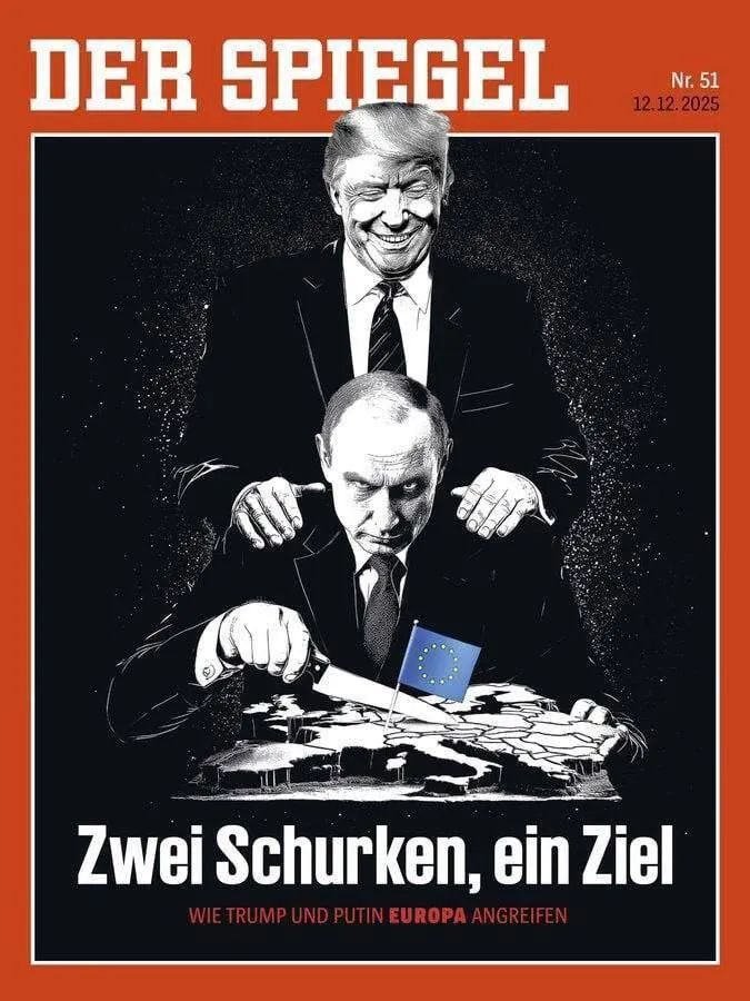"Два лиходії, одна мета": Der Spiegel випустив знакову обкладинку з Трампом і Путіним