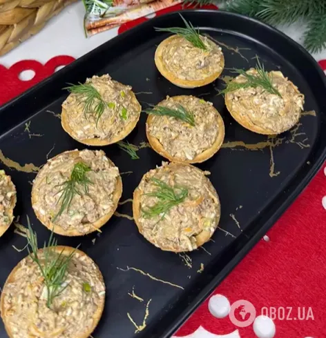 Изысканные корзиночки с печеночной начинкой: как приготовить закуску для праздничного стола
