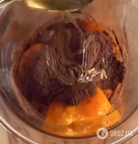 Шоколадный пудинг с хурмой, без сахара и муки для новогоднего стола: выпекать не нужно