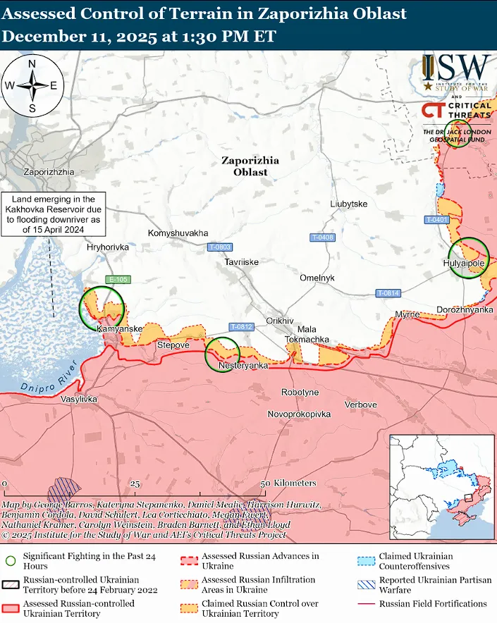 Российские войска достигают лишь тактических успехов: в ISW оценили ситуацию на поле боя. Карта