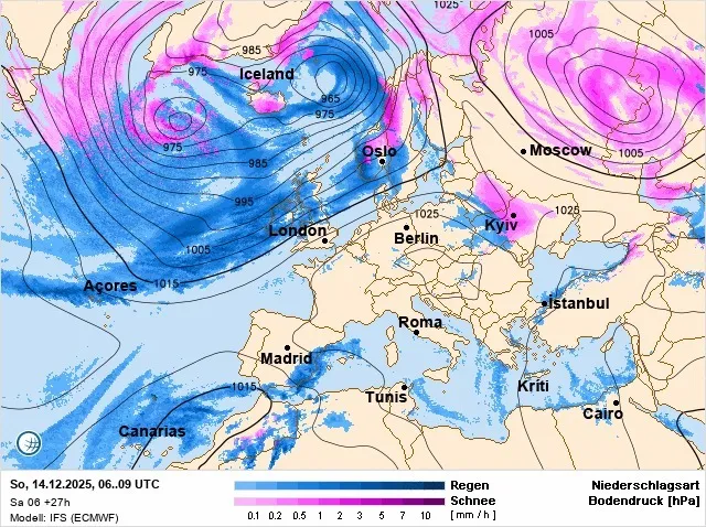 Дожди, снег и гололедица: синоптик предупредила об ухудшении погоды в Украине. Карта