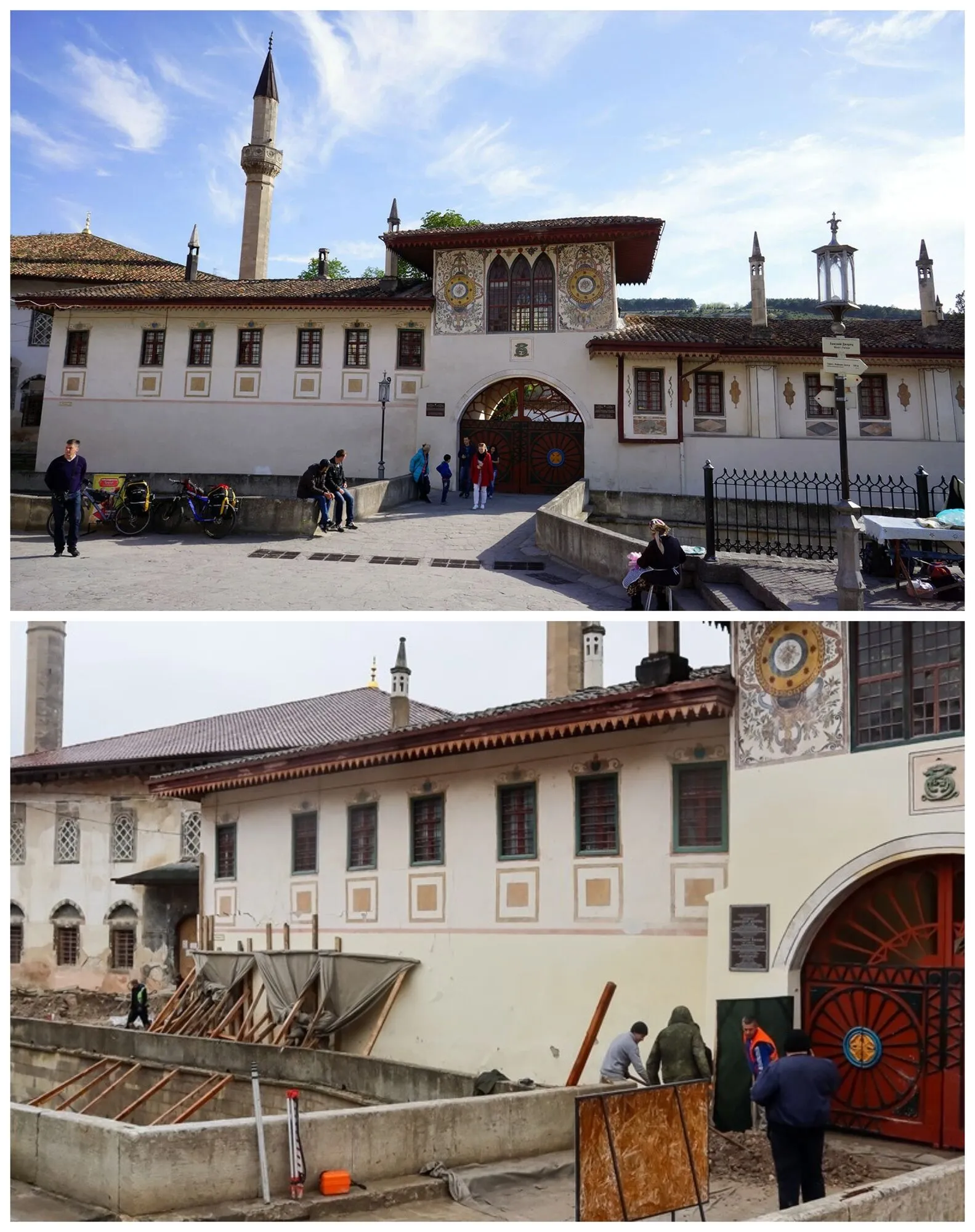 Оккупанты под видом реставрации продолжают разрушать Ханский дворец в Бахчисарае