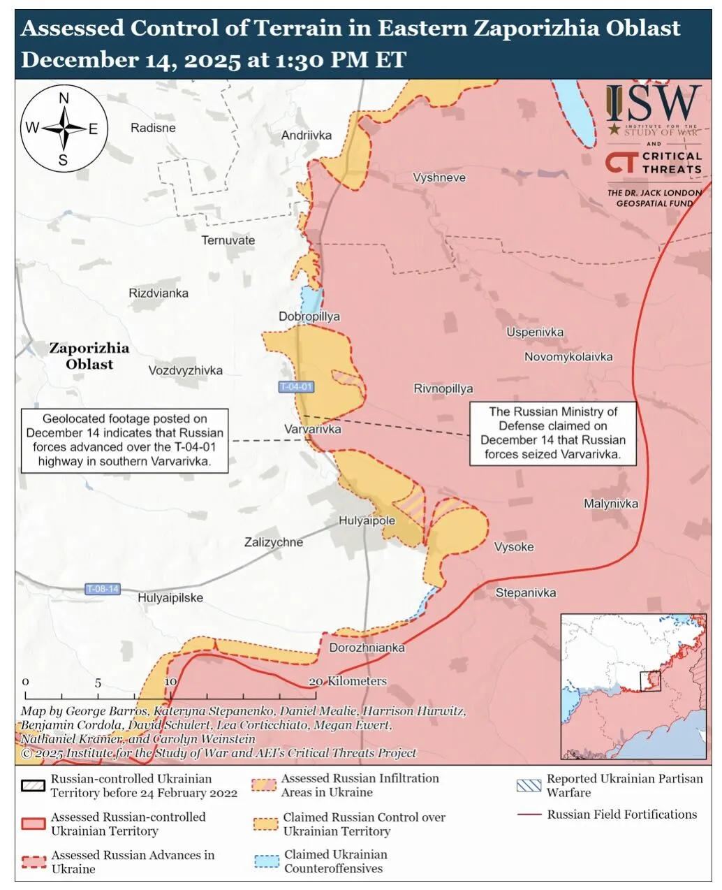 Россия нацелилась на битву за пояс крепостей в Донецкой области, но столкнется с вызовами – ISW
