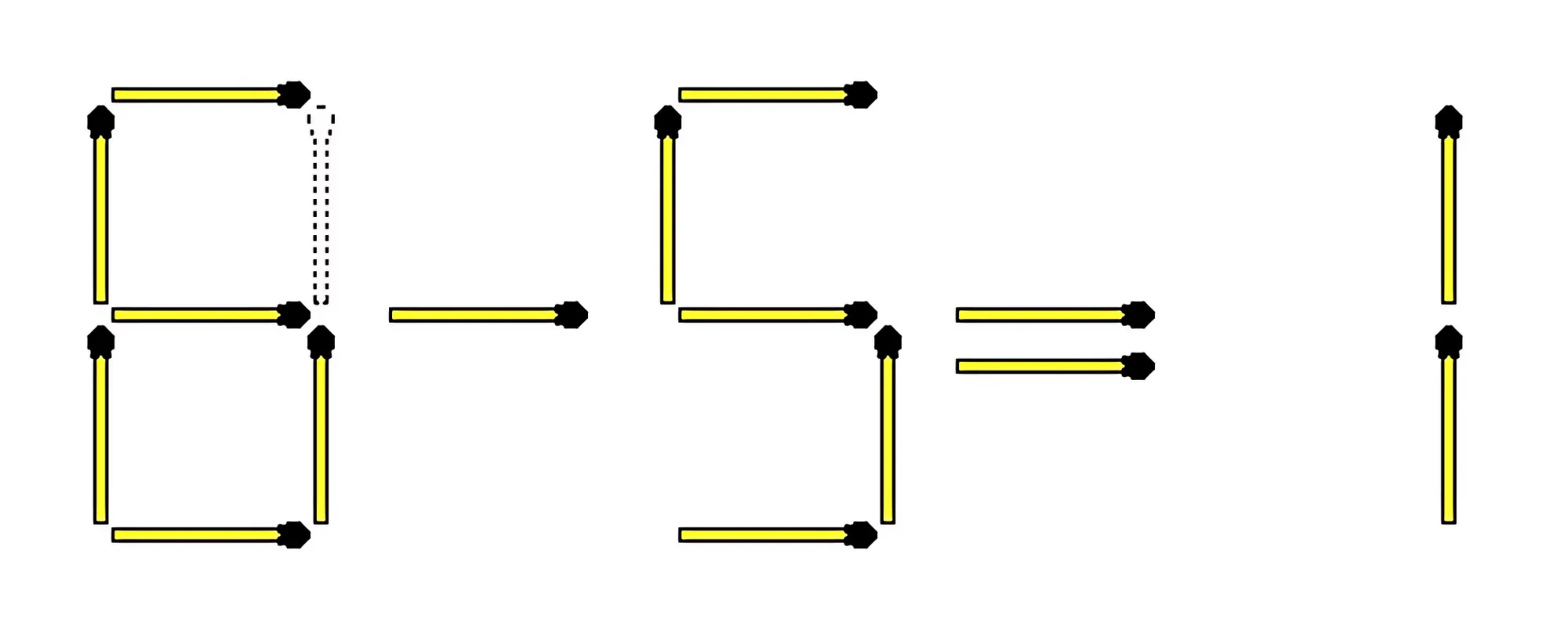 Передвиньте только одну спичку: хитрая головоломка