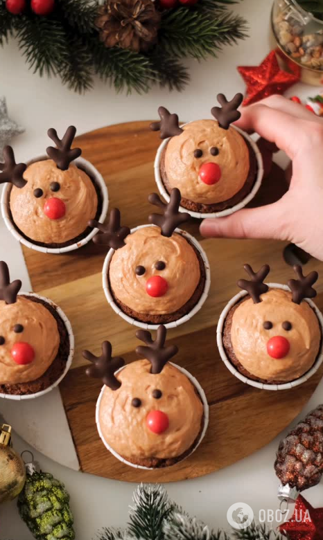 Капкейки "Оленятко": приготуйте атмосверний десерт дітям на свята