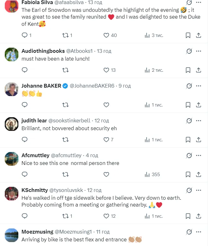 Кузен короля Великобритании стал мемом, когда приехал на велосипеде на одно из важнейших событий года во дворце. Фото