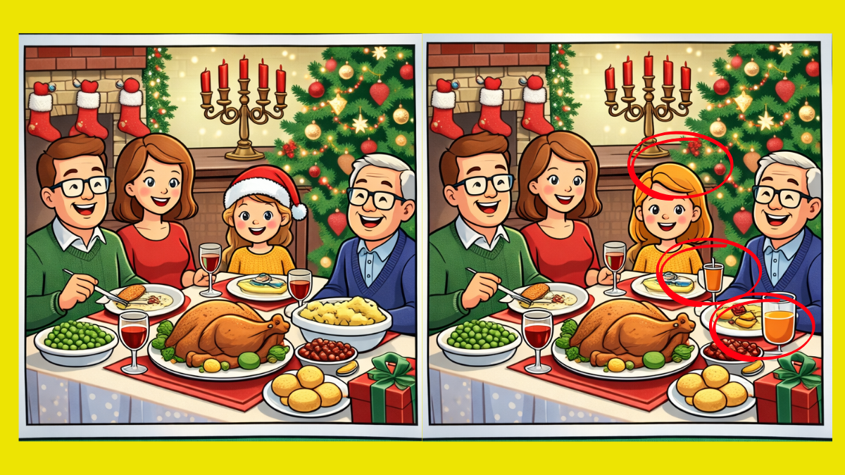 Є 16 секунд: знайдіть відмінності у різдвяній головоломці