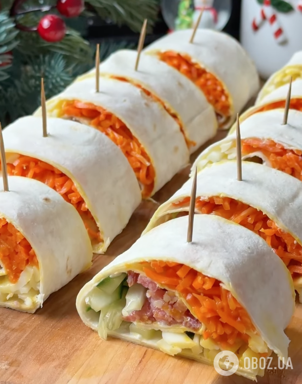 Легка закуска з лаваша для новорічного столу: ділимося легким рецептом