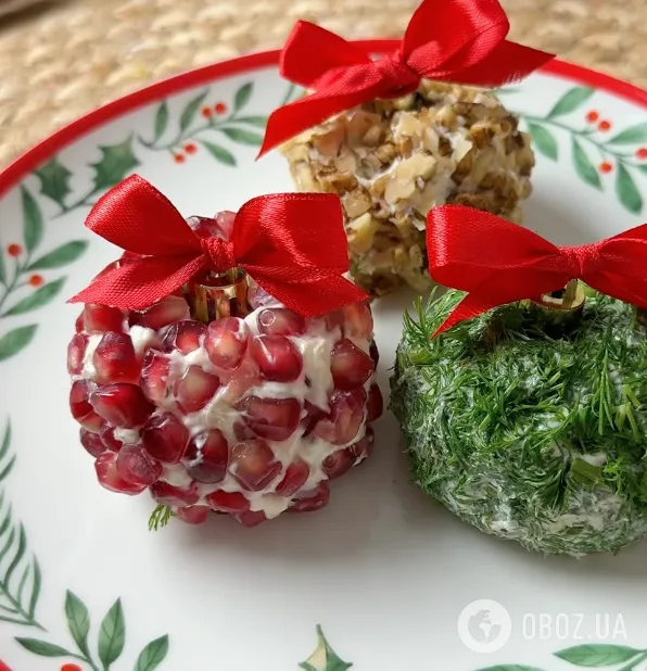 Сирна закуска "Ялинкові іграшки": легкий рецепт смачної страви за 5 хвилин