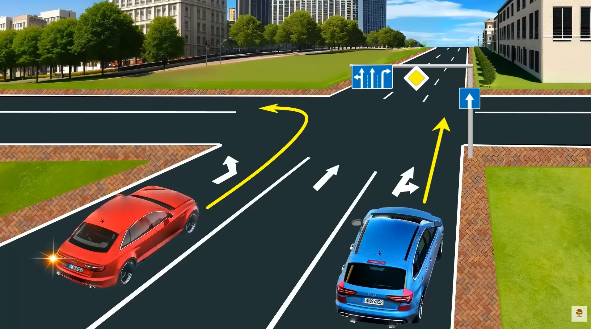 Хто з водіїв порушить правила? Завдання з ПДР