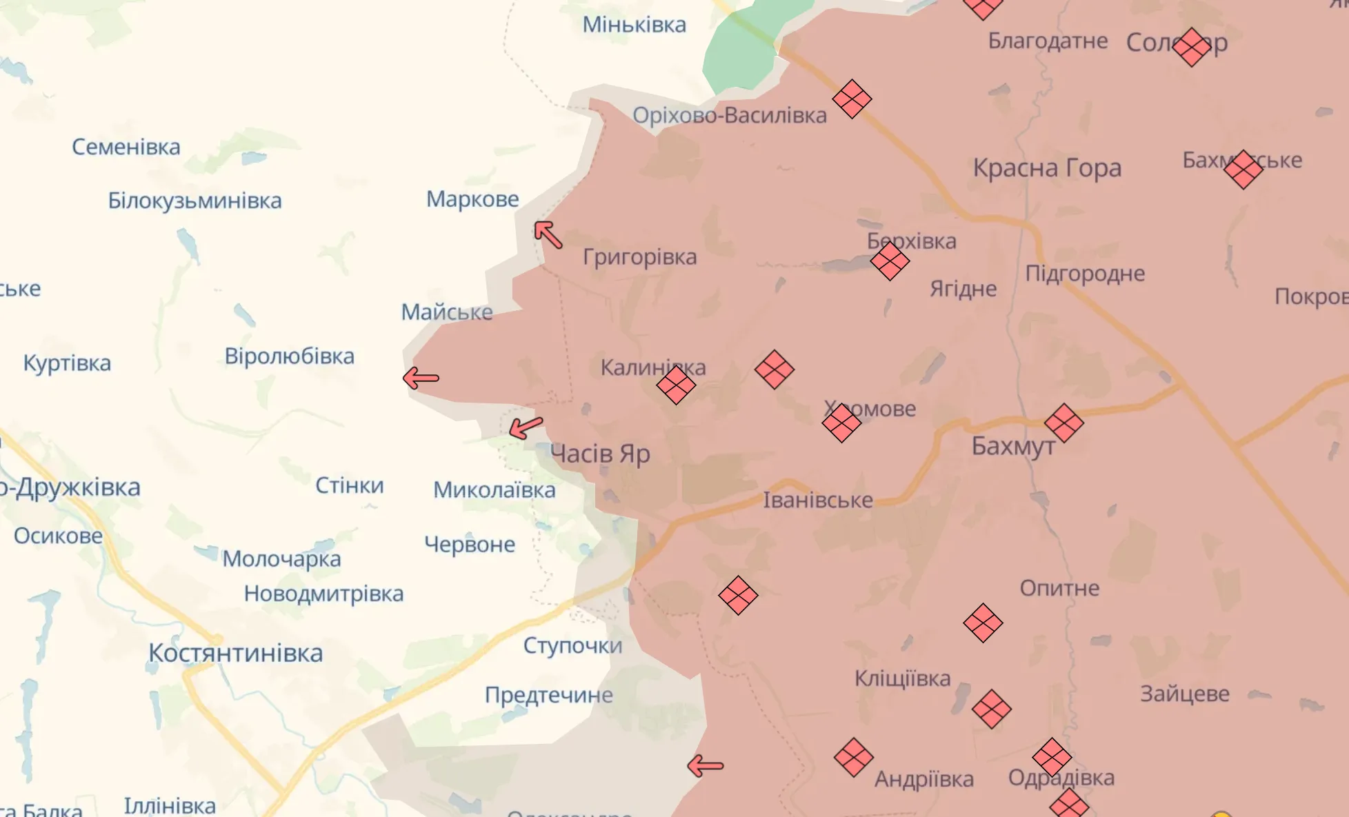 "Очередные фейки Минобороны РФ": в Генштабе опровергли информацию о захвате оккупантами ряда населенных пунктов на Донбассе. Карта