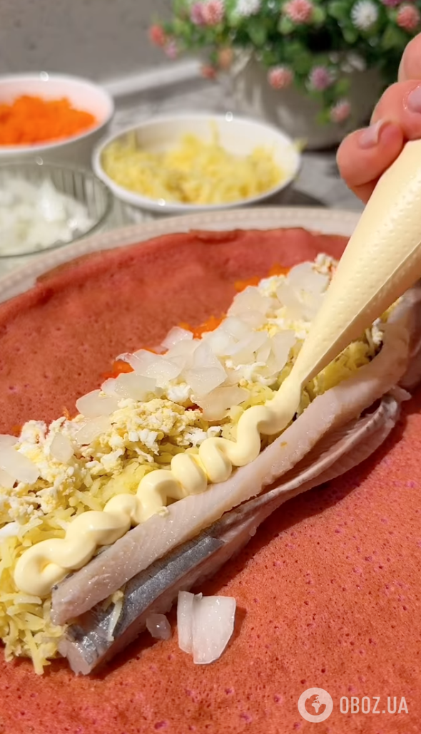 Млинці "Шуба" для новорічного столу: рецепт найсмачнішої та найшвидшої святкової закуски