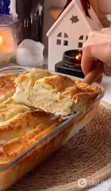 Лінива сирна запіканка без тіста: знадобиться лаваш