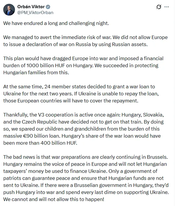 Орбан заявил, что "спас Европу от войны": Сикорский "вручил" ему орден Ленина