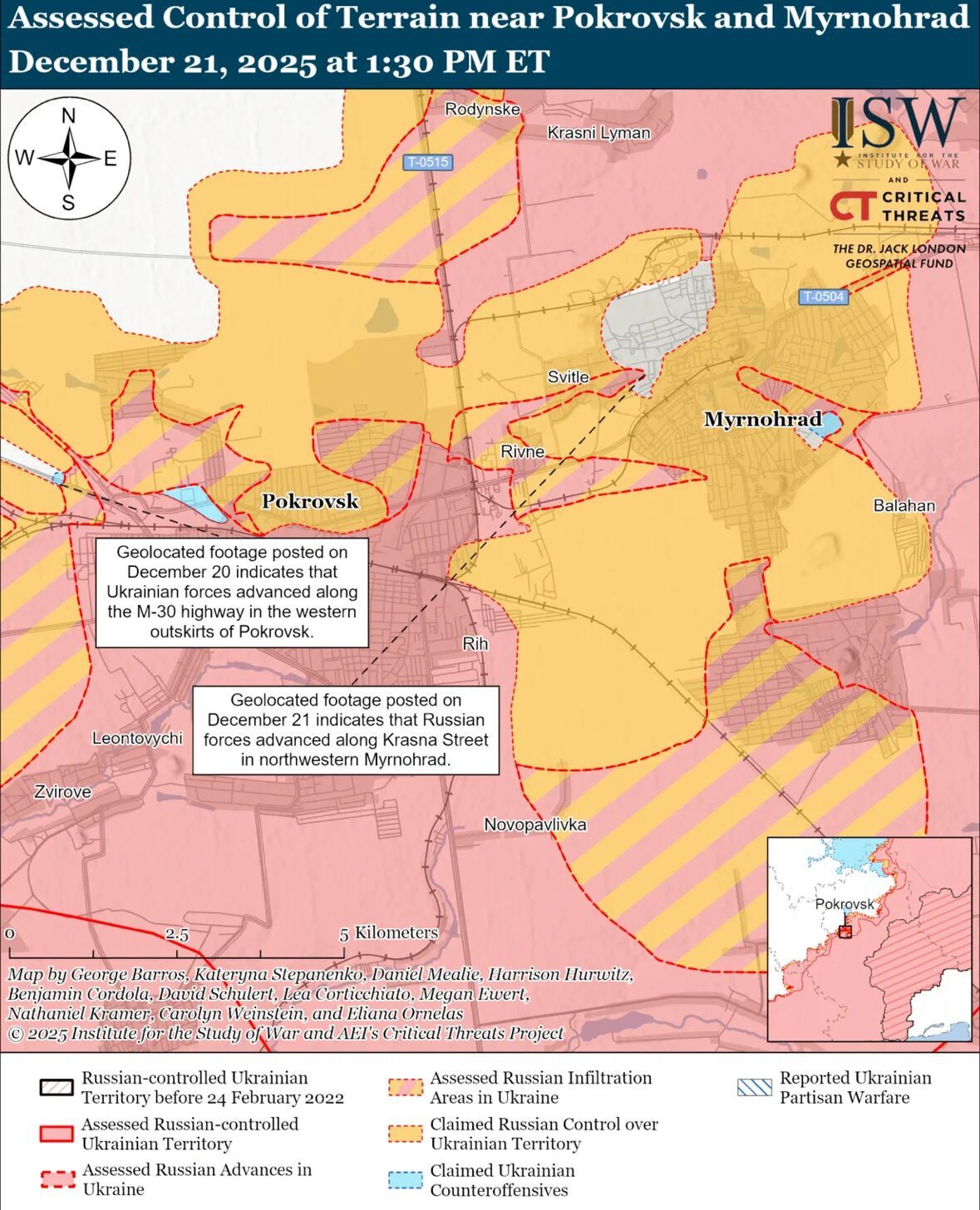 Українські війська просунулися в прикордонній зоні Бєлгородської області та поблизу Покровська: аналіз ISW