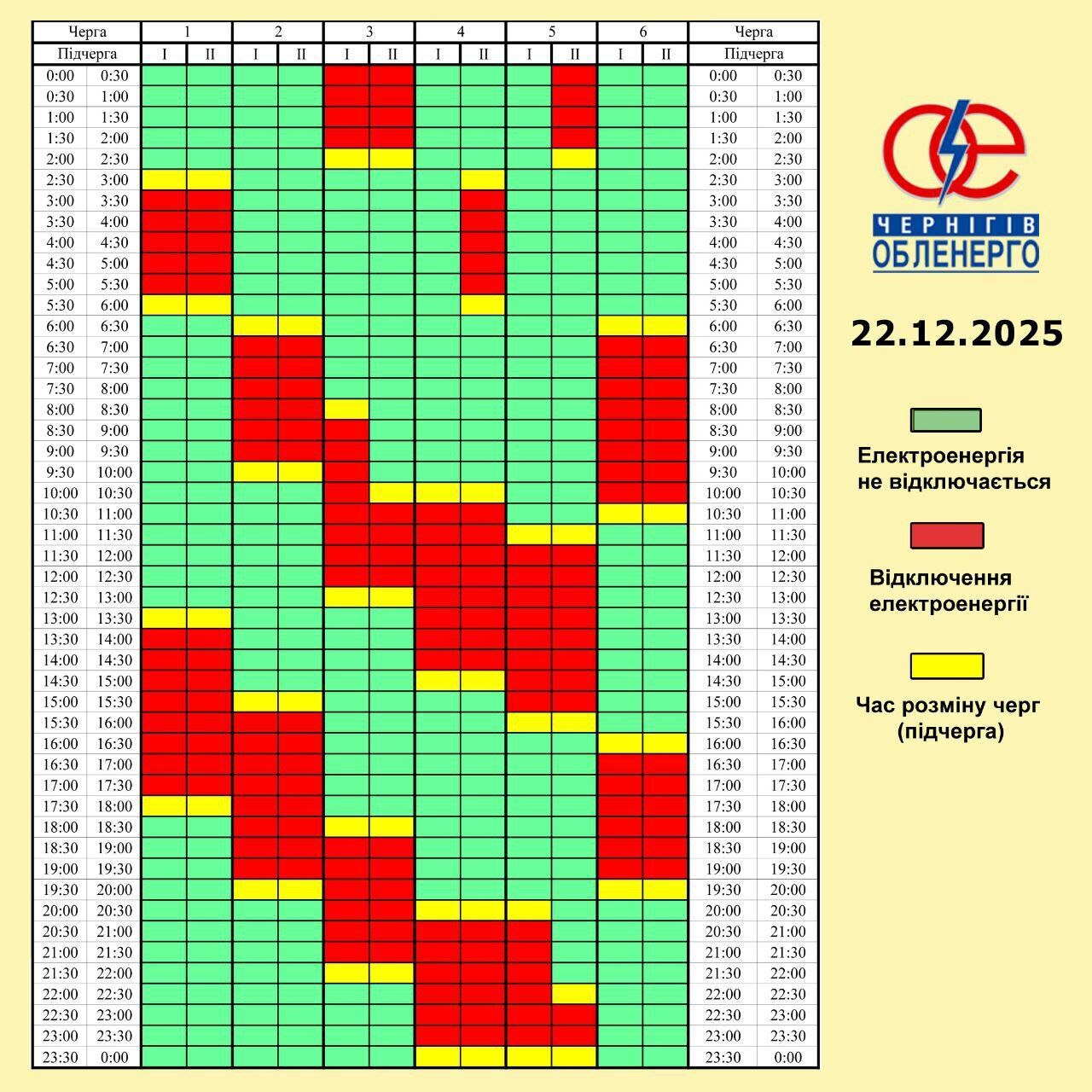 Українцям продовжили масштабні відключення світла: "Укренерго" оголосило про графіки на 22 грудня