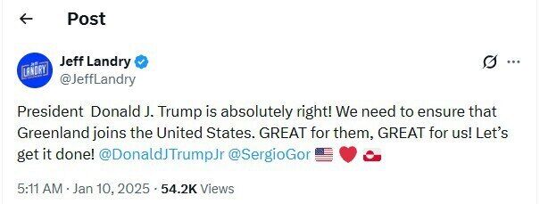 "Должны ее иметь": Трамп снова "посягнул" на Гренландию после назначения спецпосланника