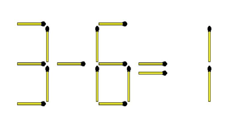 Пересуньте два сірники: головоломка, що має 2 відповіді