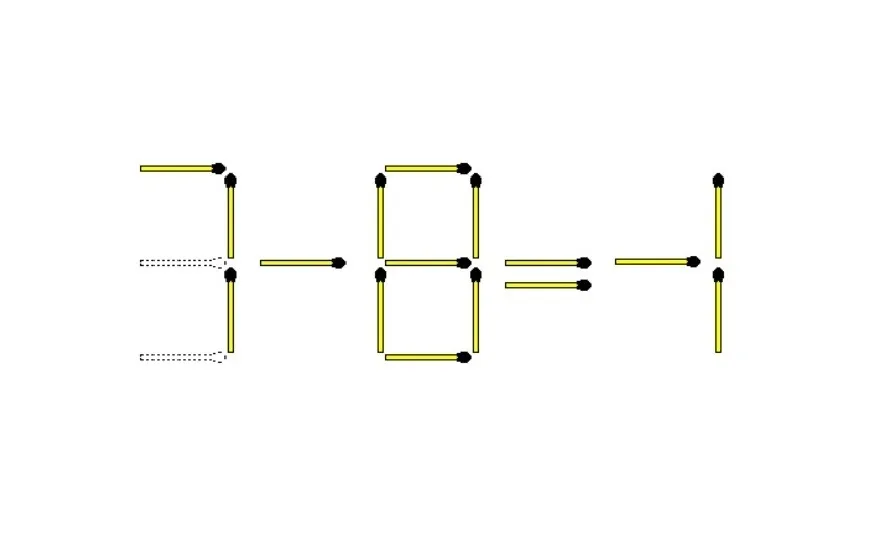 Пересуньте два сірники: головоломка, що має 2 відповіді