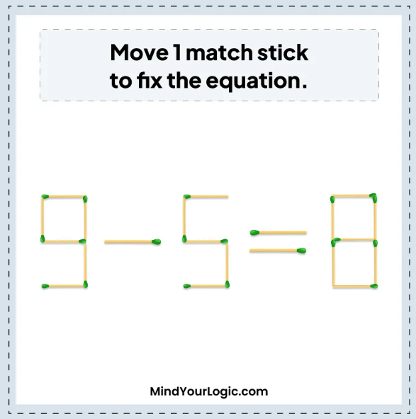 Перемістіть лише один сірник: цікава головоломка