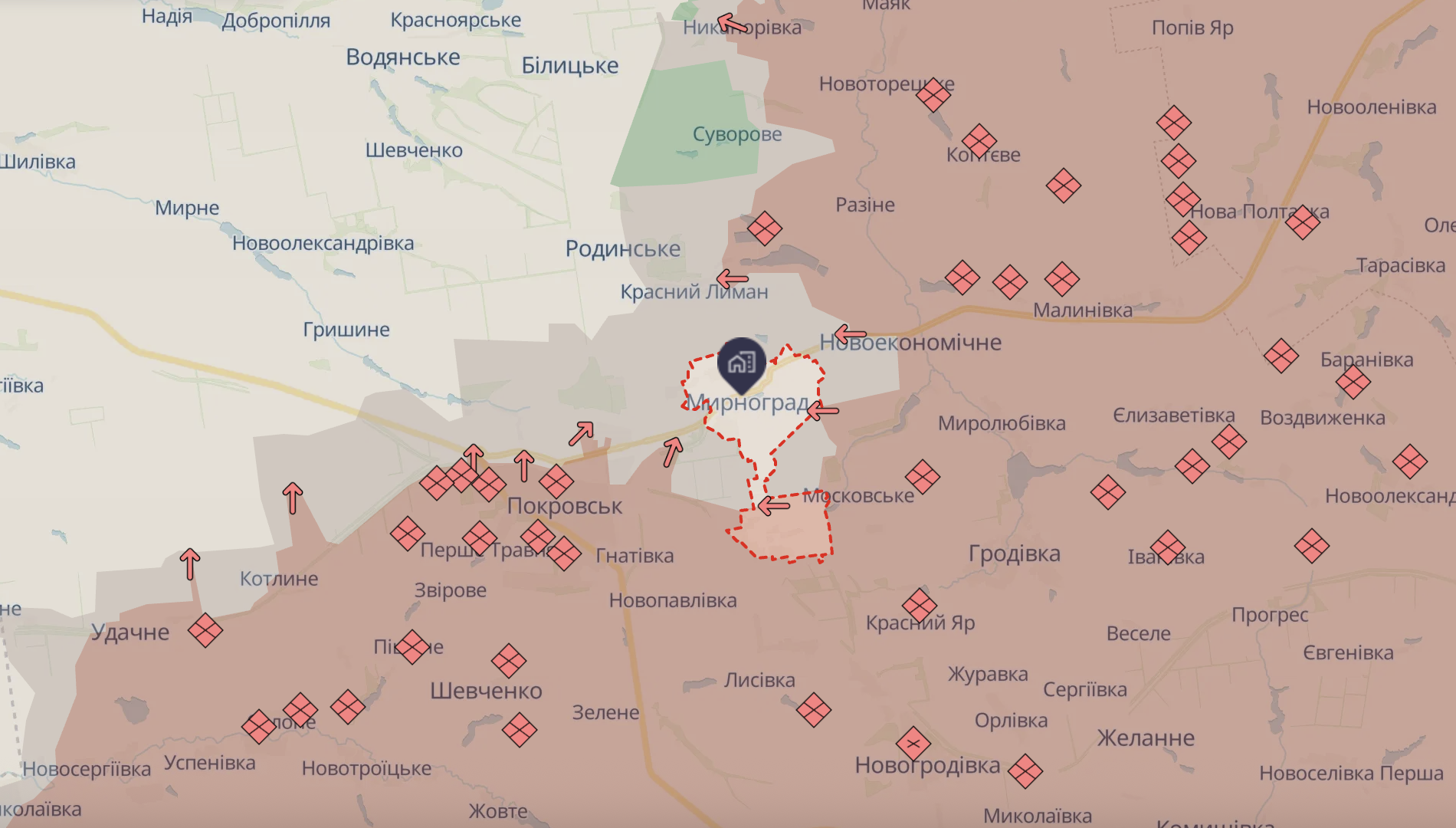 Війська РФ не взяли місто в класичне "кільце": у ЗСУ розповіли, що відбувається в Мирнограді