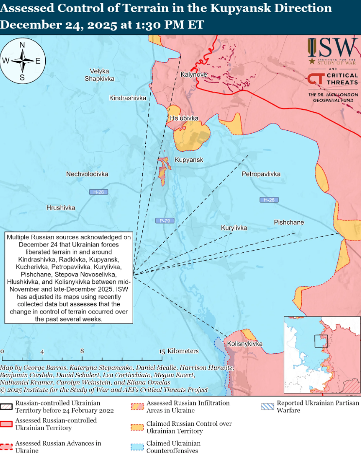 Российские z-блогеры признали провал армии Путина в Купянске и назвали две проблемы – ISW