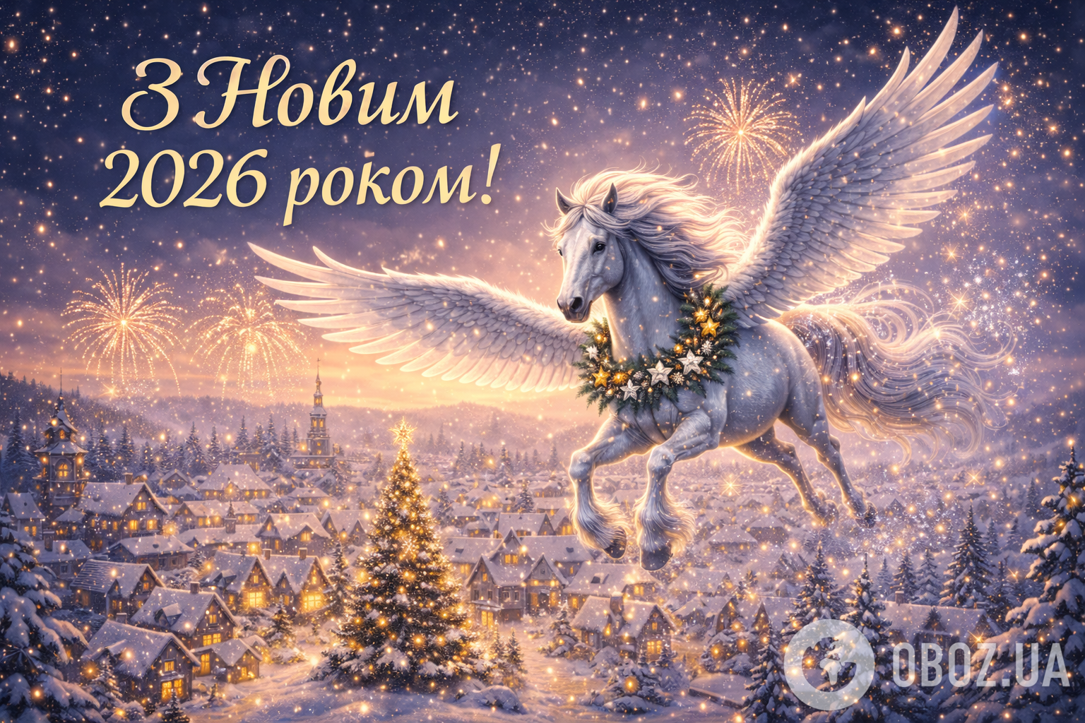 C Новым годом Лошади 2026: картинки, открытки, оригинальные поздравления и пожелания на видео