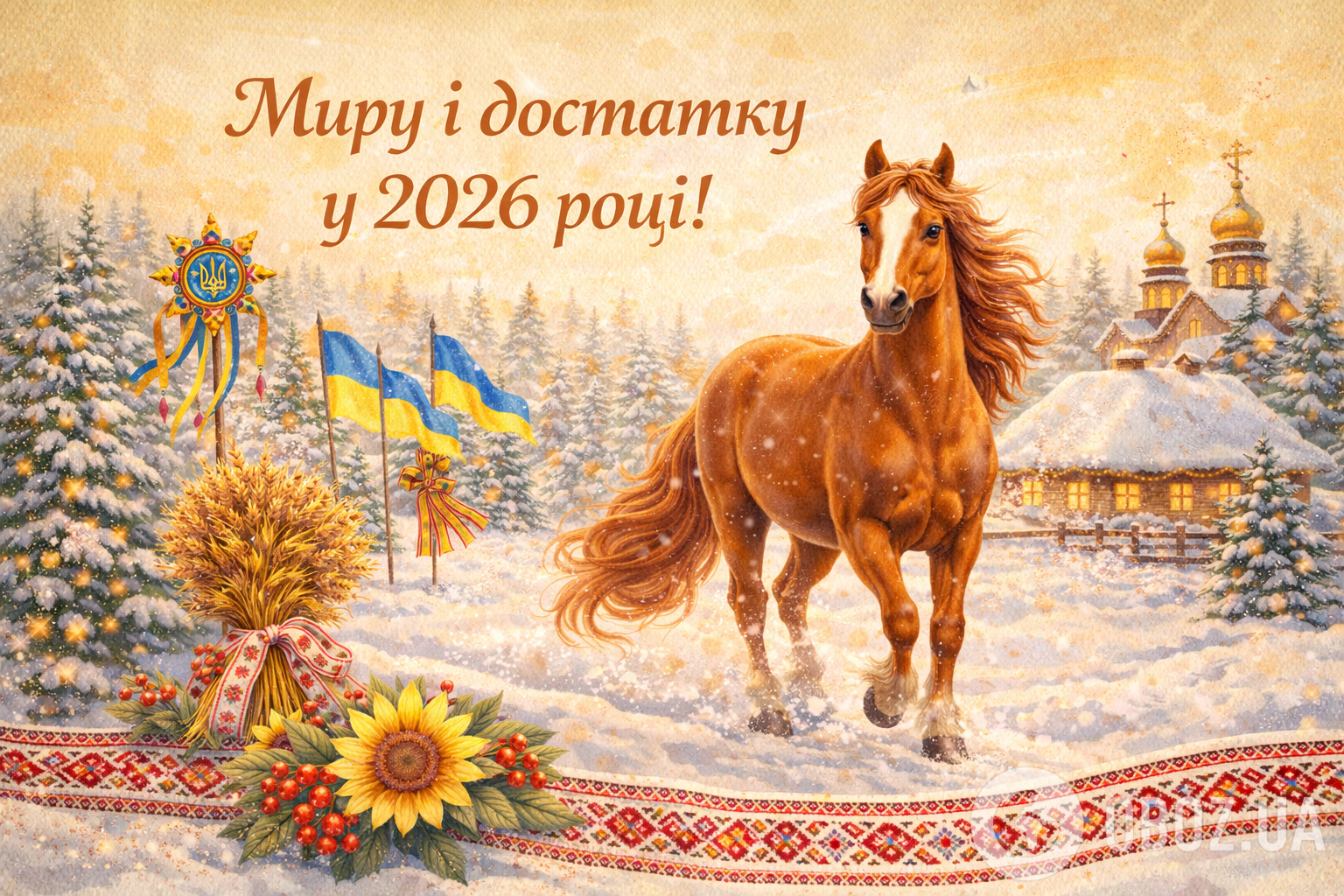 C Новым годом Коня! Картинки, поздравления, открытки, красивые пожелания