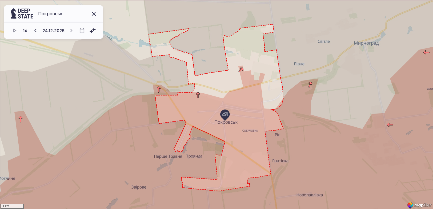 "Не досягли результату": Сирський розповів, скільки Покровська контролює ворог