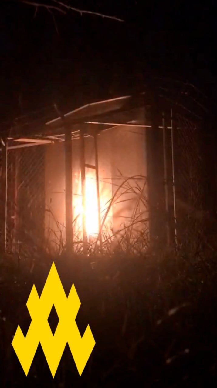 Під прицілом була телекомунікаційна вежа: агенти "Атеш" провели вдалу диверсію в районі Бердянська. Фото і відео