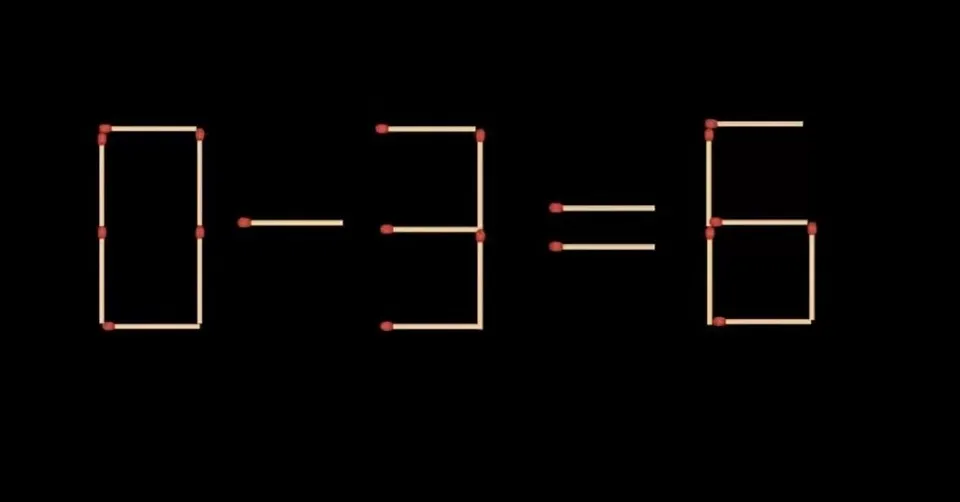 Надо передвинуть только одну спичку: хитрая головоломка