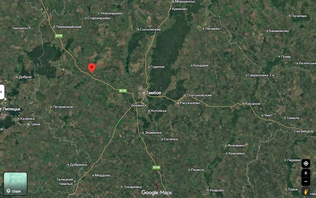 Дрони атакували нафтобазу в Тамбовській області: сталася пожежа. Відео