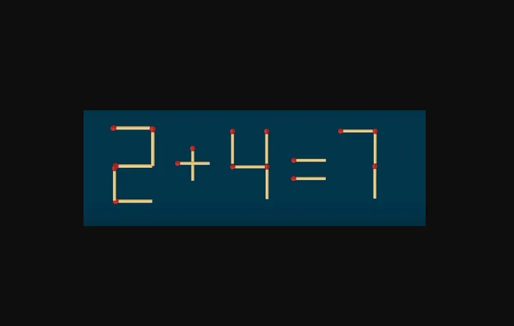 Как переместить спичку, чтобы пример был правильным: головоломка